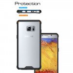 Wholesale Galaxy Note FE / Note Fan Edition / Note 7 Air Hybrid Clear Case (Black)